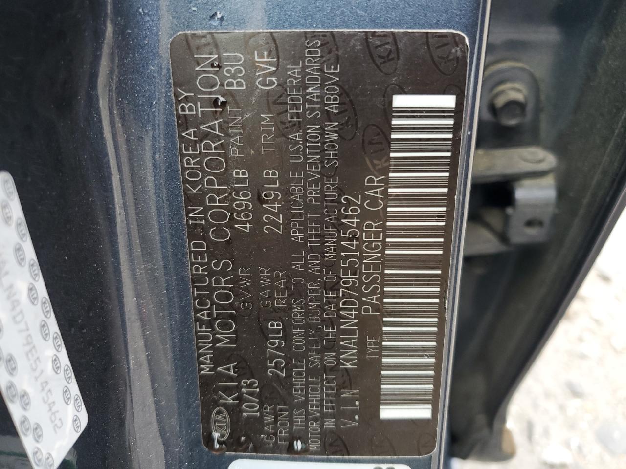 KNALN4D79E5145462 2014 Kia Cadenza Premium