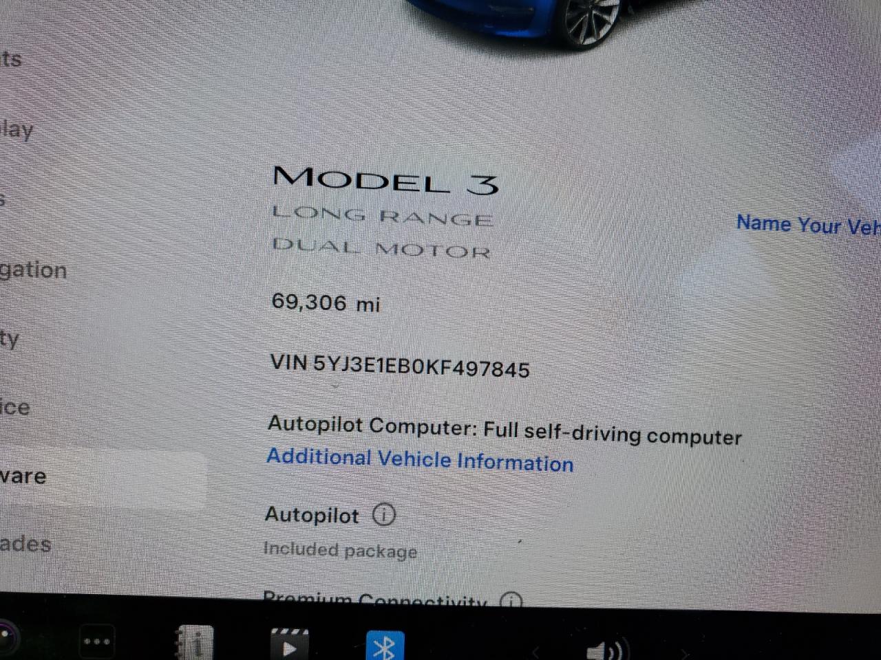 5YJ3E1EB0KF497845 2019 Tesla Model 3