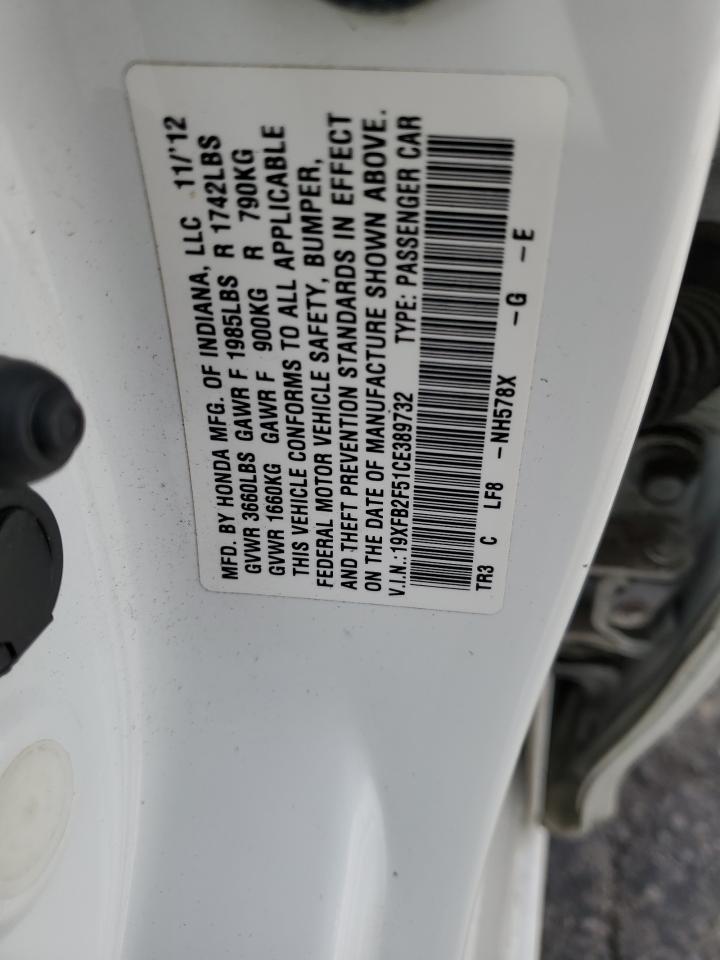 19XFB2F51CE389732 2012 Honda Civic Lx