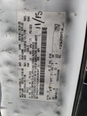 2016 Ford Transit T-150 VIN: 1FMZK1ZM2GKA38367 Lot: 39250626