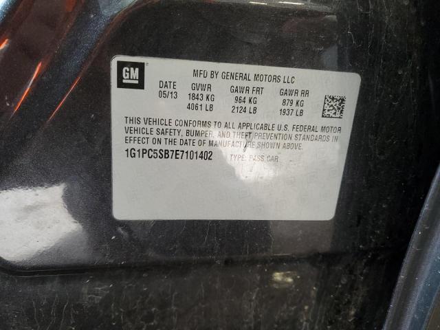 2014 Chevrolet Cruze Lt VIN: 1G1PC5SB7E7101402 Lot: 50643794