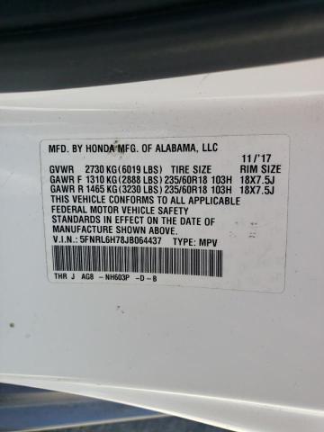2018 HONDA ODYSSEY 5FNRL6H78JB064437