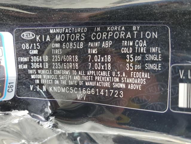2016 KIA SEDONA EX - KNDMC5C16G6141723