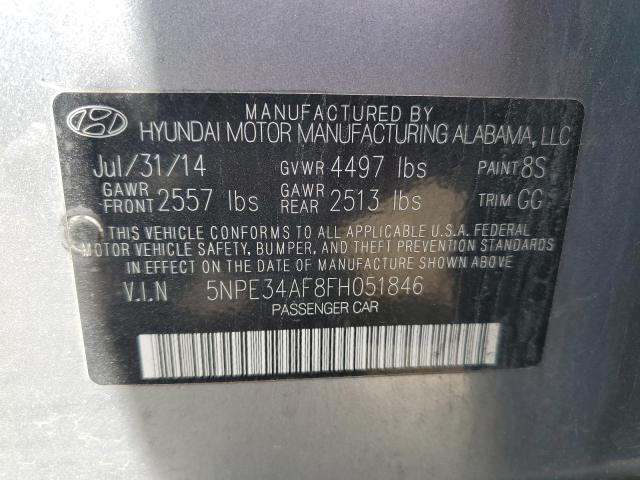 5NPE34AF8FH051846 2015 HYUNDAI SONATA - Image 12