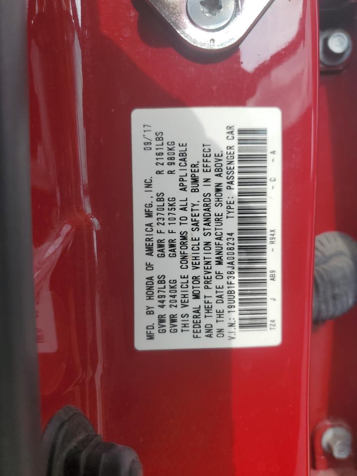 19UUB1F38JA008234 2018 Acura Tlx