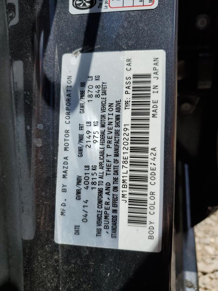 JM1BM1L78E1202291 2014 Mazda 3 Touring