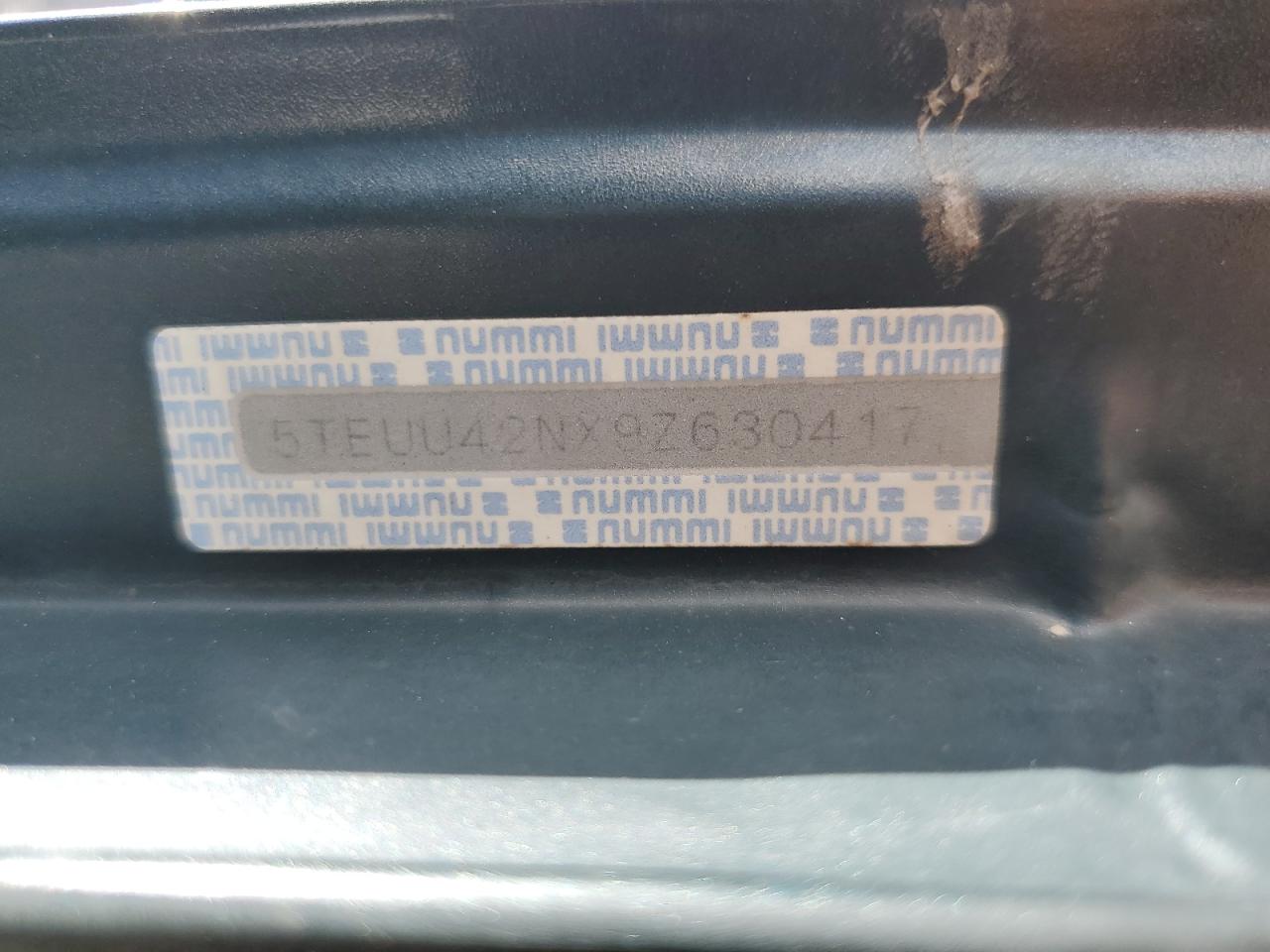 5TEUU42NX9Z630417 2009 Toyota Tacoma Access Cab