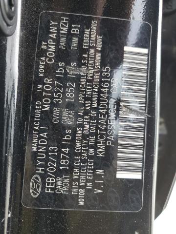 2013 Hyundai Accent Gls VIN: KMHCT4AE4DU446135 Lot: 47122444
