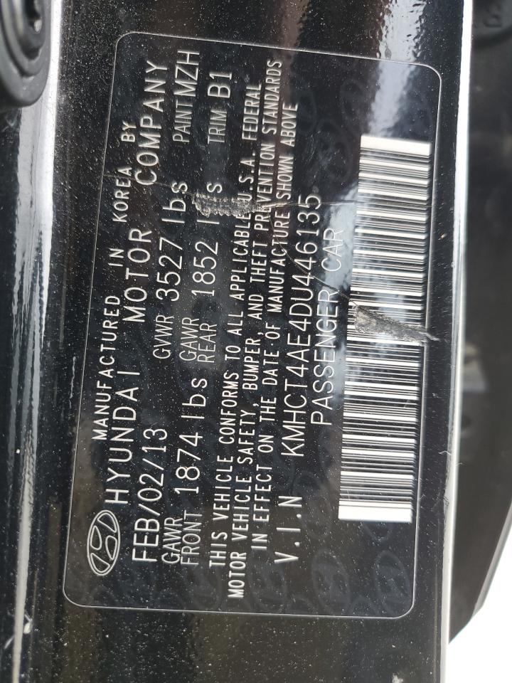 KMHCT4AE4DU446135 2013 Hyundai Accent Gls