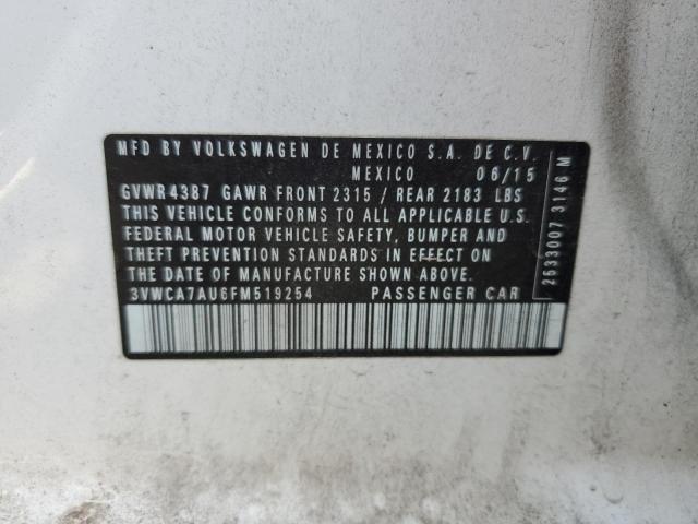 2015 VOLKSWAGEN GOLF SPORT - 3VWCA7AU6FM519254