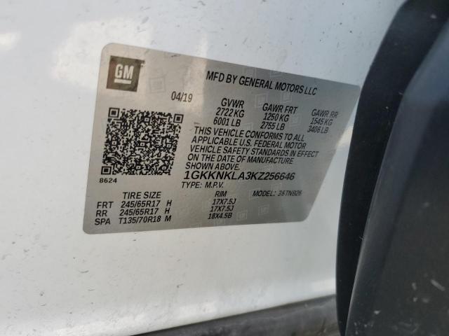 2019 GMC ACADIA SLE - 1GKKNKLA3KZ256646