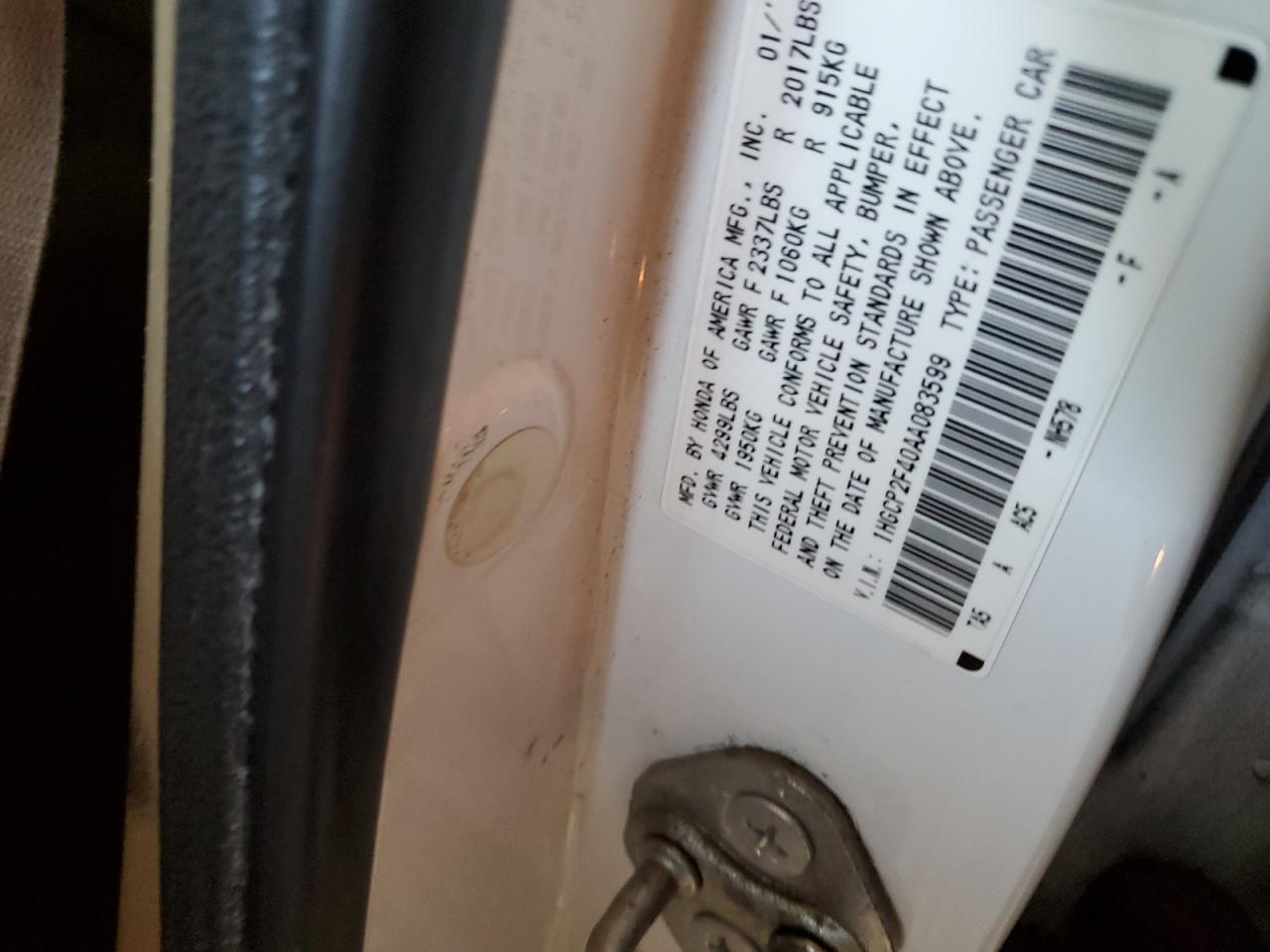 1HGCP2F40AA083599 2010 Honda Accord Lxp