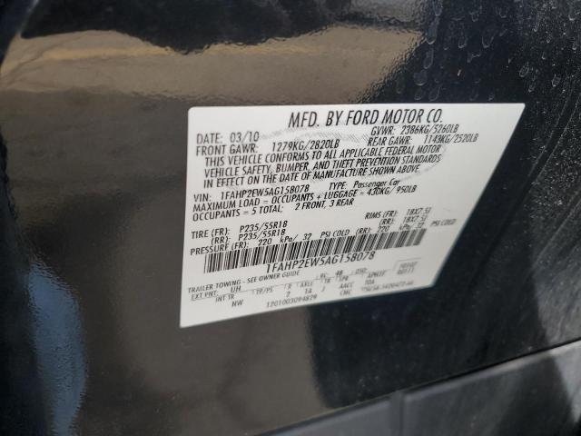 2010 Ford Taurus Sel VIN: 1FAHP2EW5AG158078 Lot: 39245565