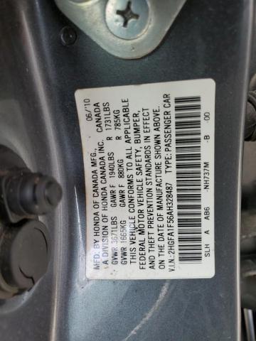 2010 Honda Civic Lx VIN: 2HGFA1F56AH328487 Lot: 52426454