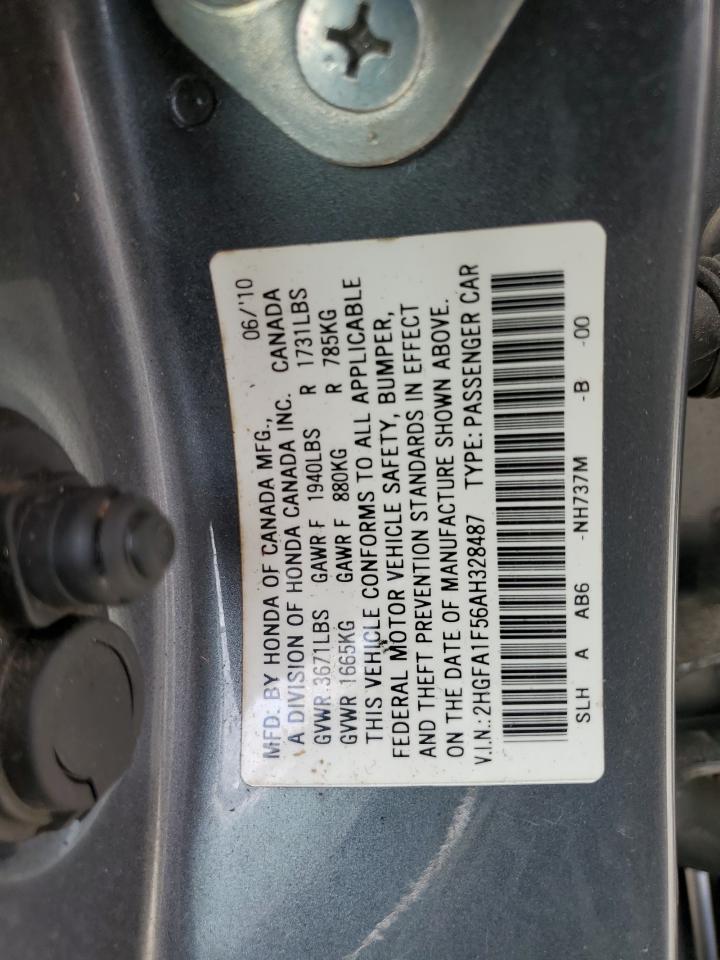 2HGFA1F56AH328487 2010 Honda Civic Lx