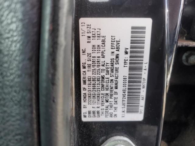 2014 Honda Crosstour Exl VIN: 5J6TF2H54EL000087 Lot: 39227379