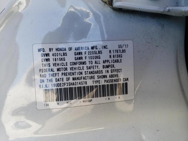 2017 ACURA ILX BASE W - 19UDE2F35HA014578