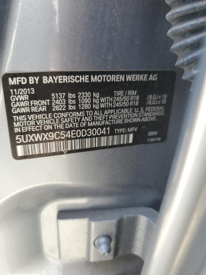 5UXWX9C54E0D30041 2014 BMW X3 xDrive28I