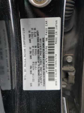 2019 Mazda 3 VIN: JM1BPBJM7K1122496 Lot: 49988754