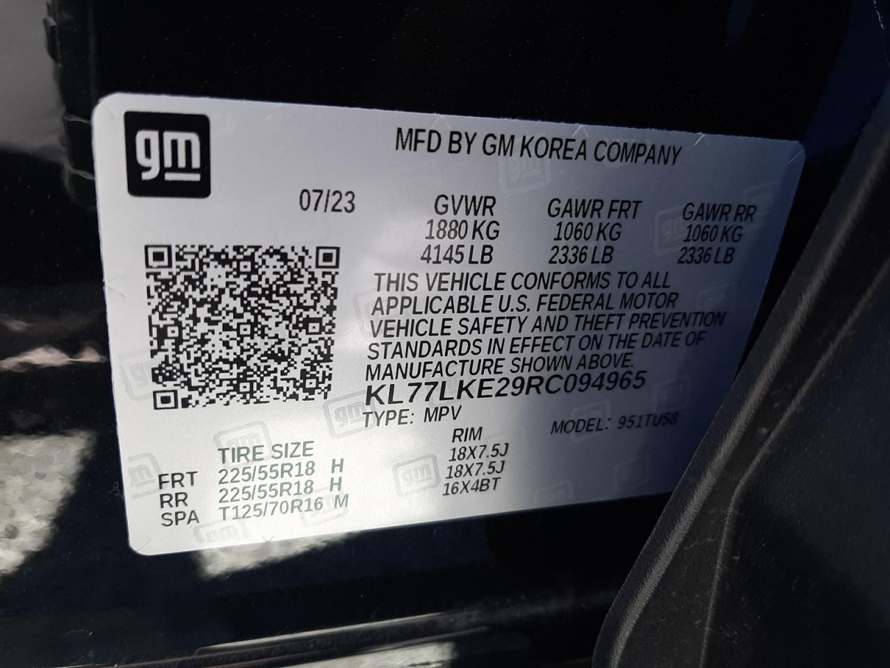 KL77LKE29RC094965 2024 Chevrolet Trax Activ