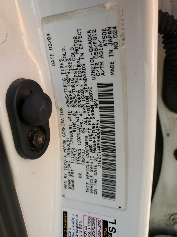 JTEZT14R548004853 2004 Toyota 4Runner Sr5