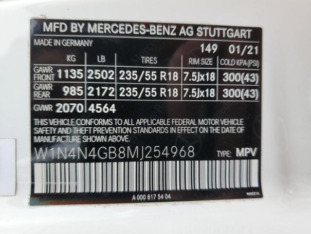 VIN W1N4N4GB8MJ254968 2021 Mercedes-Benz GLA-Class,... no.13