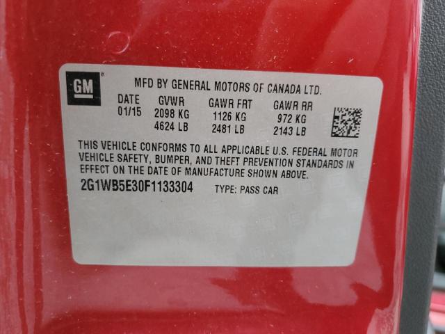 2015 Chevrolet Impala Limited Lt VIN: 2G1WB5E30F1133304 Lot: 48982644