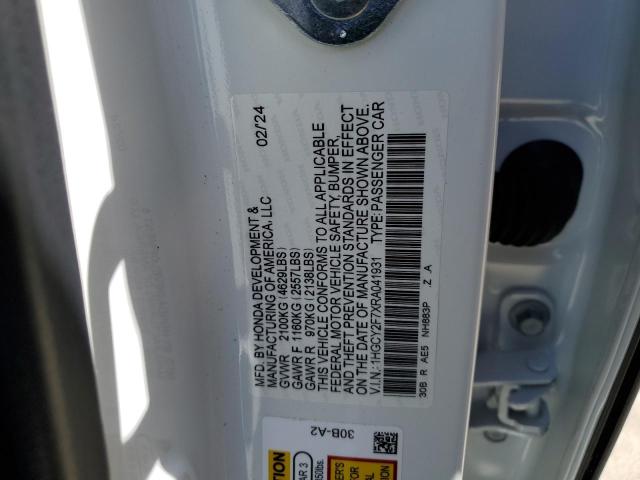 1HGCY2F7XRA041931 2024 HONDA ACCORD - Image 12