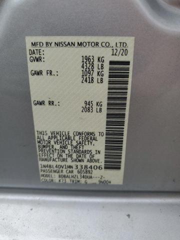 2021 Nissan Altima Sv VIN: 1N4BL4DV1MN338406 Lot: 51088374