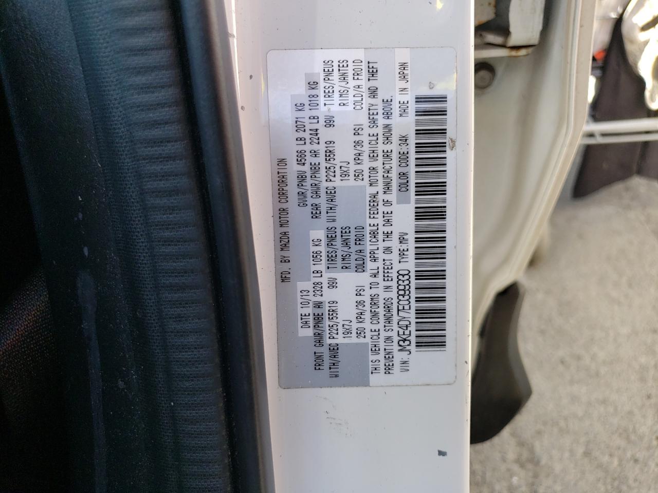 JM3KE4DY7E0399330 2014 Mazda Cx-5 Gt