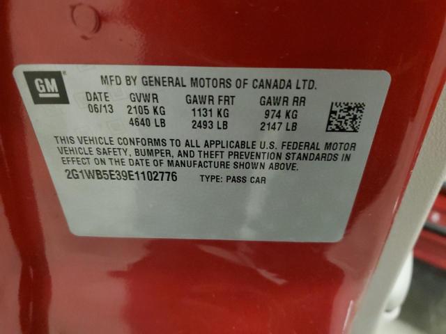 2014 Chevrolet Impala Limited Lt VIN: 2G1WB5E39E1102776 Lot: 51026224