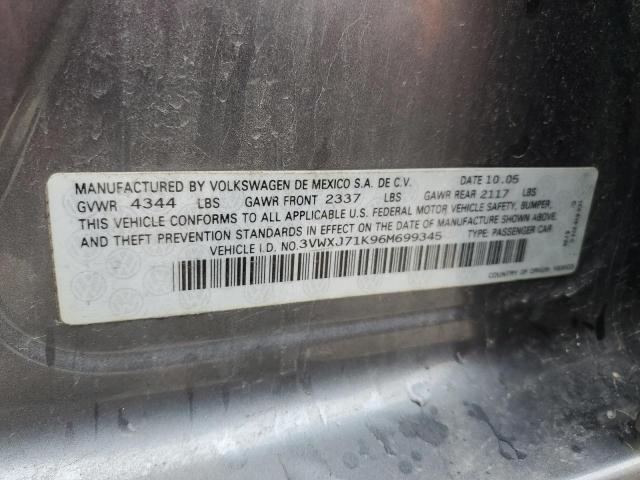 2006 Volkswagen Jetta Gli Option Package 2 VIN: 3VWXJ71K96M699345 Lot: 50639284