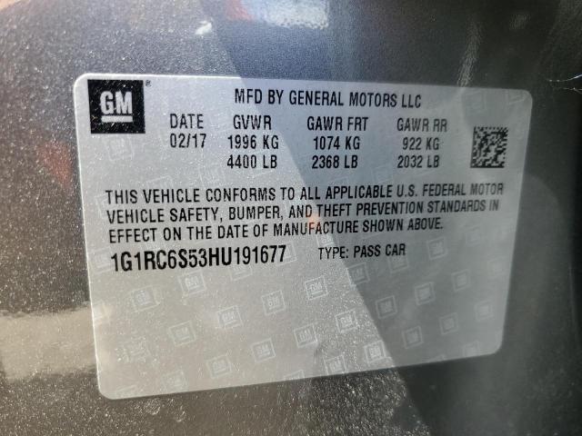 VIN 1G1RC6S53HU191677 2017 Chevrolet Volt, LT no.12