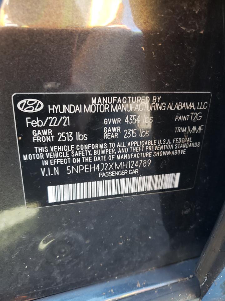 5NPEH4J2XMH124789 2021 Hyundai Sonata Limited