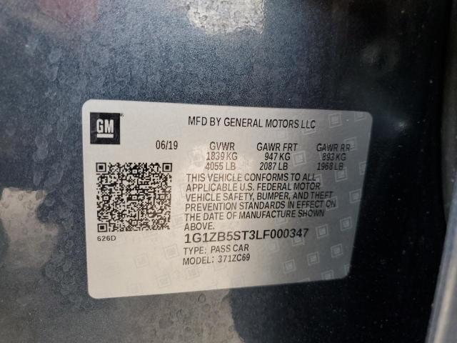 2020 Chevrolet Malibu Ls VIN: 1G1ZB5ST3LF000347 Lot: 51333984