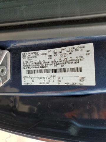 2018 FORD ESCAPE SE - 1FMCU9GD0JUB02080