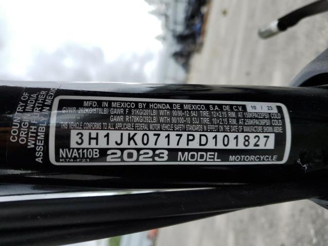 2023 HONDA NVA110 B 3H1JK0717PD101827