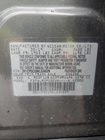2019 NISSAN KICKS S - 3N1CP5CU9KL534529