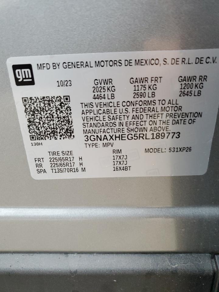 2024 Chevrolet Equinox Ls vin: 3GNAXHEG5RL189773