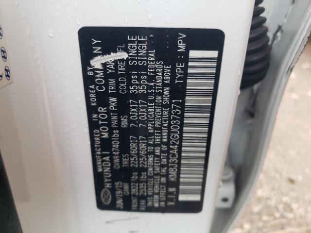 2016 Hyundai Tucson Limited VIN: KM8J3CA42GU037371 Lot: 48436044