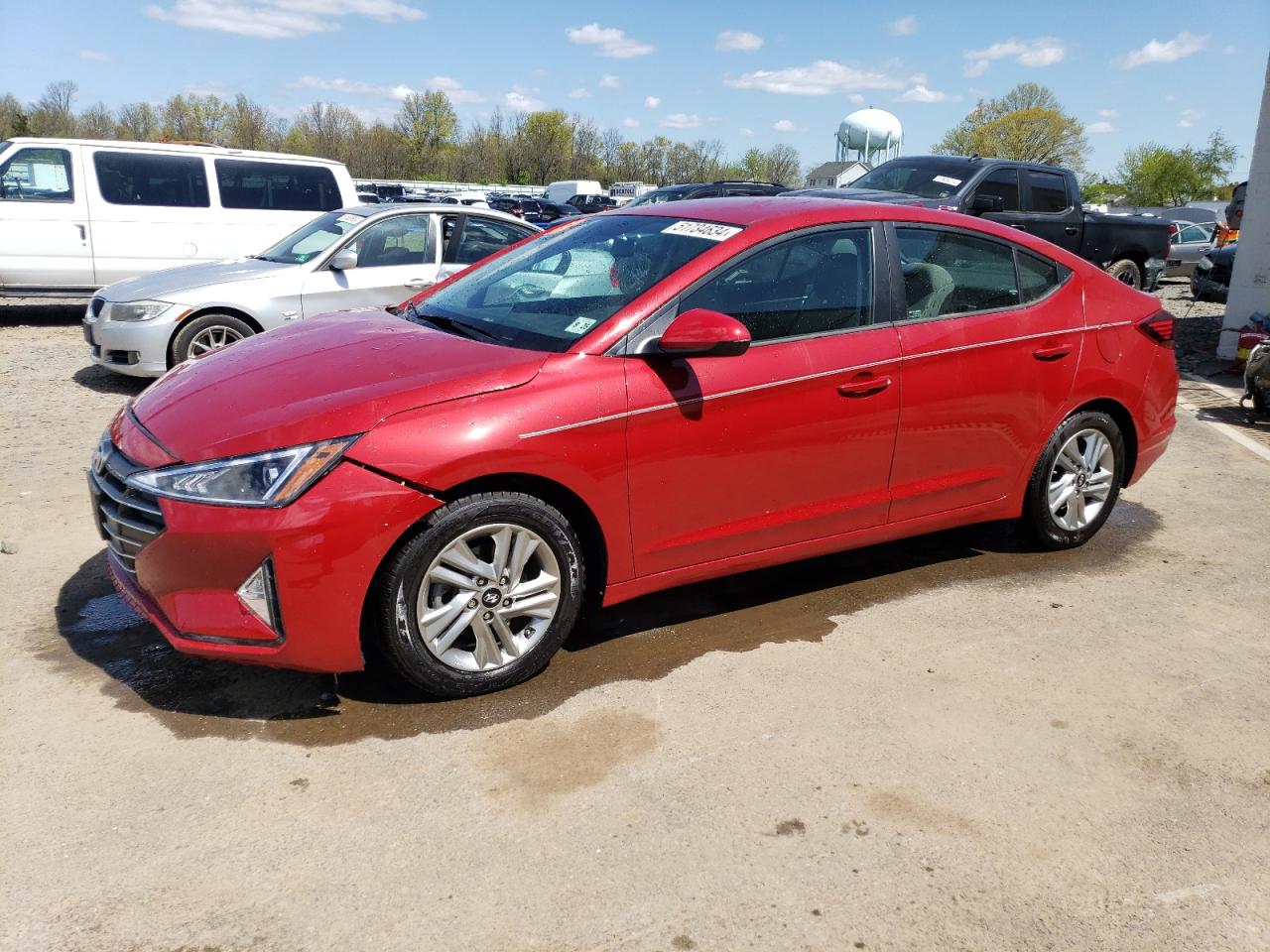 2020 Hyundai Elantra Sel vin: KMHD84LF1LU063537