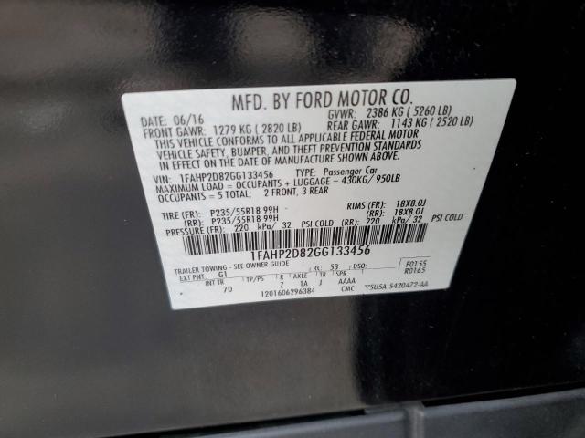 2016 Ford Taurus Se VIN: 1FAHP2D82GG133456 Lot: 51922614