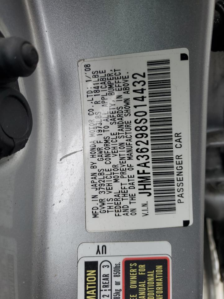 JHMFA36298S014432 2008 Honda Civic Hybrid