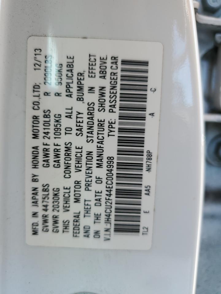 JH4CU2F44EC004998 2014 Acura Tsx