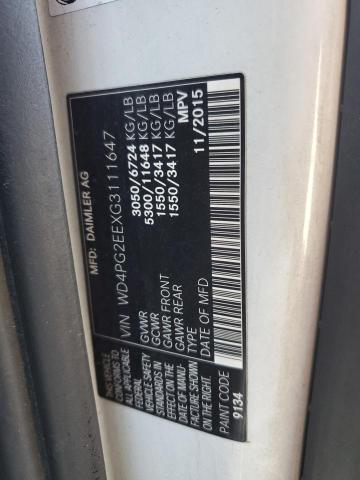 2016 MERCEDES-BENZ METRIS - WD4PG2EEXG3111647