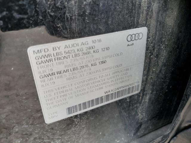 VIN WA1C2AFPXHA065715 2017 Audi Q5, Premium no.13