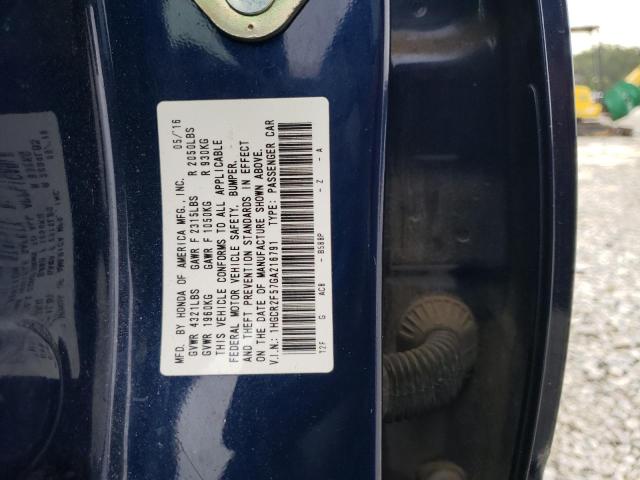 2016 HONDA ACCORD SPO - 1HGCR2F57GA216791