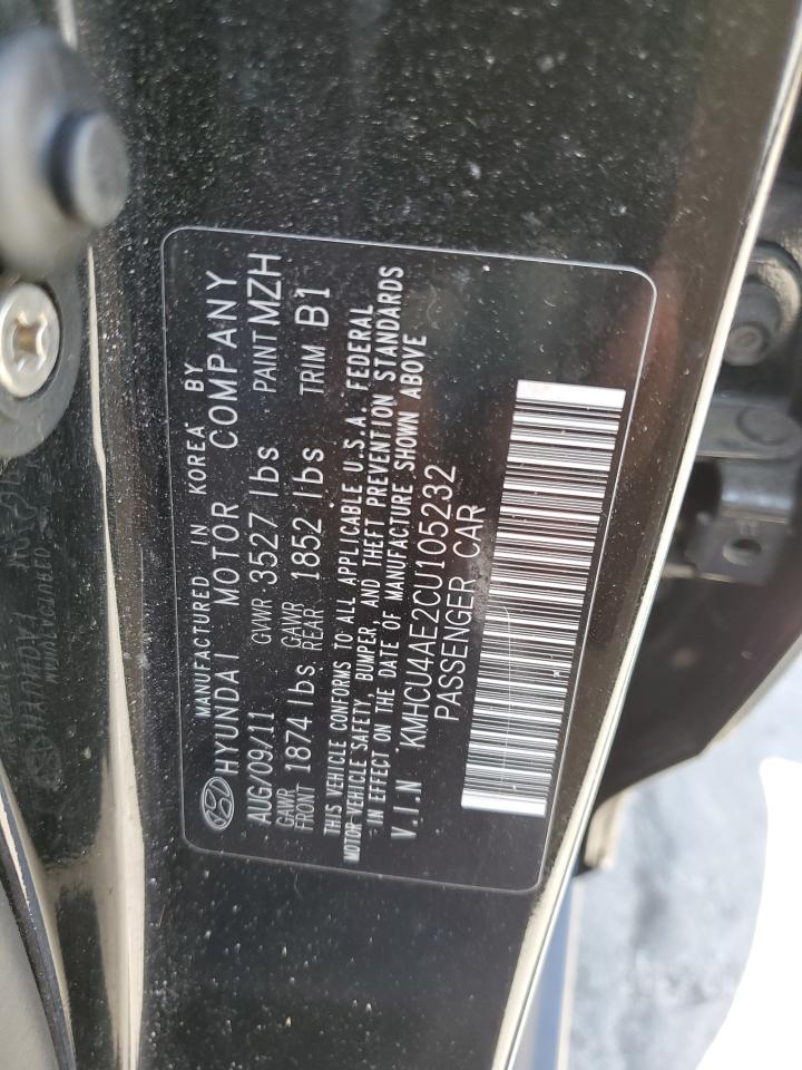 KMHCU4AE2CU105232 2012 Hyundai Accent Gls