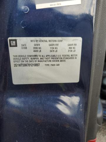 2008 Chevrolet Impala Lt VIN: 2G1WT58K781210897 Lot: 50130604