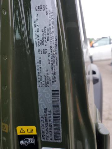 2021 Jeep Wrangler Unlimited Sport VIN: 1C4HJXDG1MW726906 Lot: 51459704